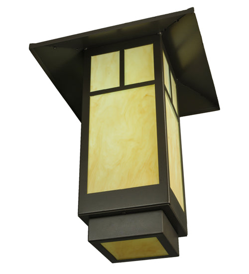 16"Sq Seneca T Mission LED Lantern Pendant