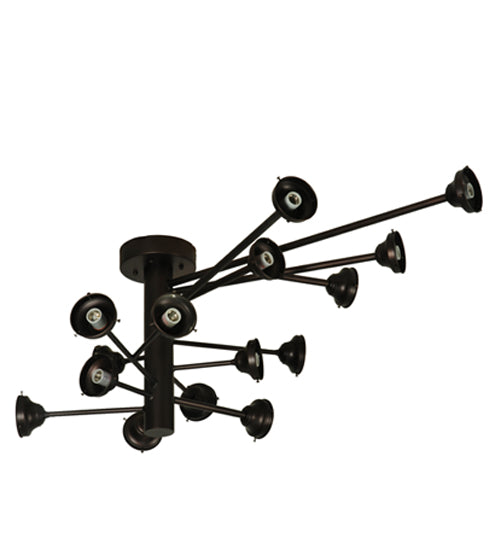 64"L Galaxy 15 Lt Oblong Chandelier