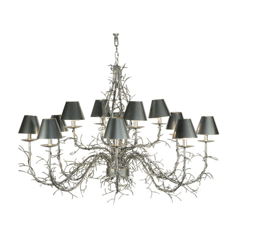 48"W Twigs 12 Lt Chandelier