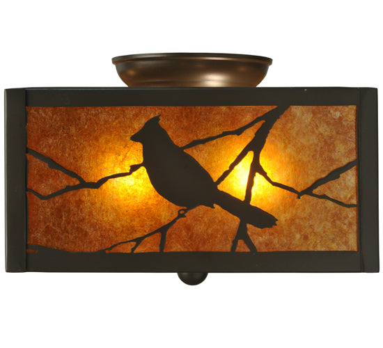 10" Square Song Bird Flushmount