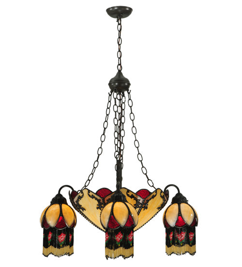 29"W Isabella 4 Arm Chandelier