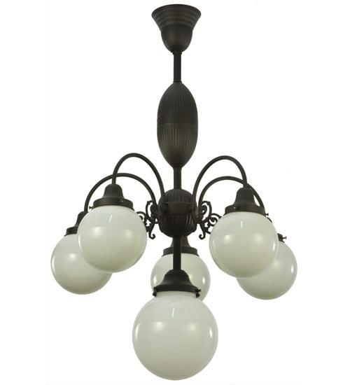 23"W Lafayette 6 Lt Chandelier