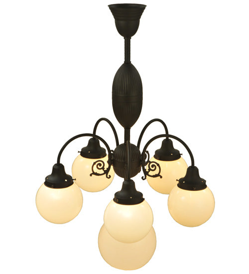 23"W Lafayette 6 Lt Chandelier