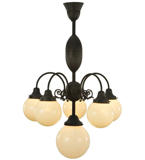 23"W Lafayette 6 Lt Chandelier