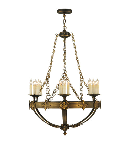 32"W Neapolis 18 Lt Chandelier