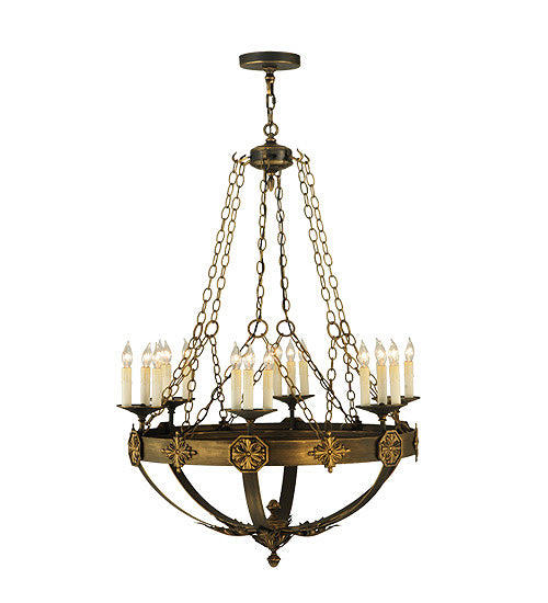 32"W Neapolis 18 Lt Chandelier