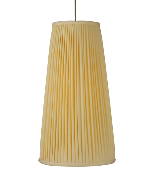 13" Wide Channell Tapered & Pleated Pendant