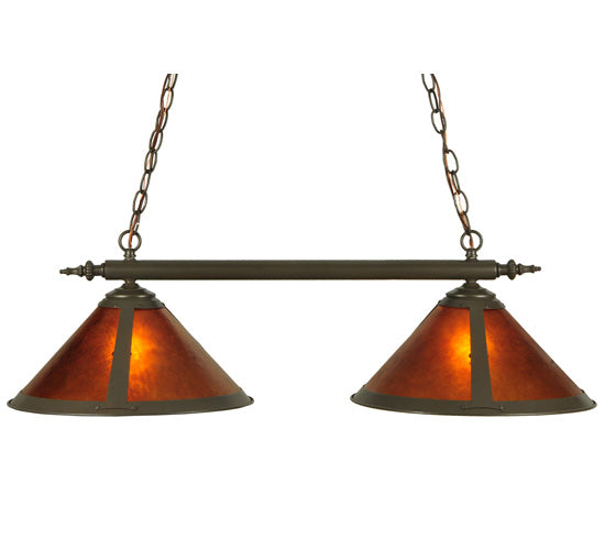 35" Long Sutter 2 Light Island Pendant