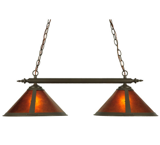 35" Long Sutter 2 Light Island Pendant