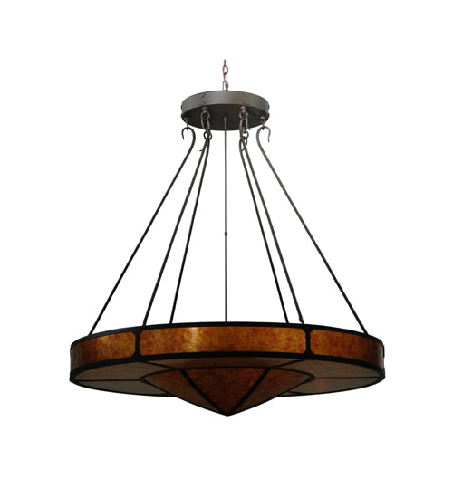 48"W Timber Inverted Pendant