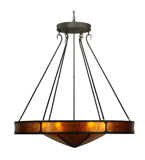 48"W Timber Inverted Pendant