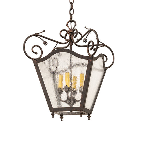 16" Square Terena 4 Light Pendant