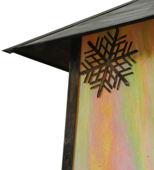 22.25"Sq Stillwater Snowflake Post Mount