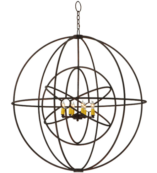 43"W Atom Enerjisi 8 Lt Chandelier