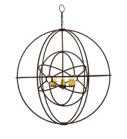 43"W Atom Enerjisi 8 Lt Chandelier