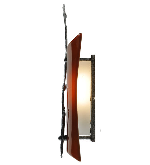 9"W Metro Fusion Zweig Glass Wall Sconce