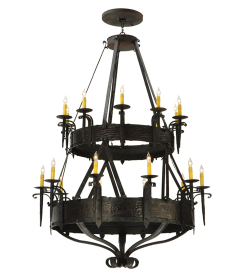 45"W Costello 20 Lt Two Tier Chandelier