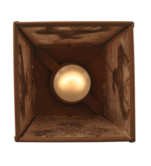 7"Sq Trails End Lantern Pendant