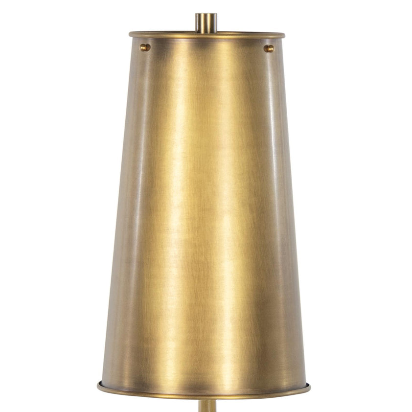 Southern Living Hattie Concrete Mini Lamp (Natural Brass)