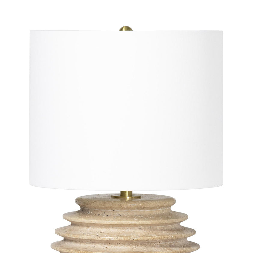 Thea Travertine Mini Lamp (Natural)