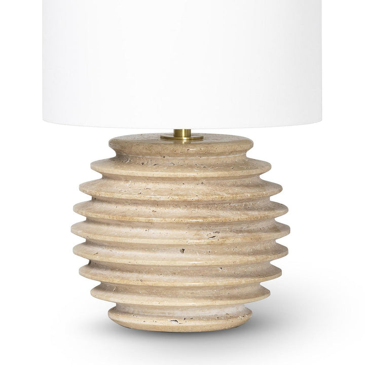 Thea Travertine Mini Lamp (Natural)