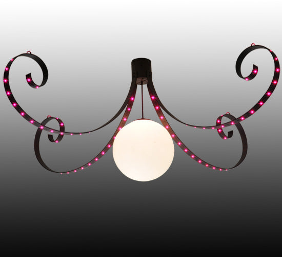 96"W Carnevale 4 Lt Chandelier