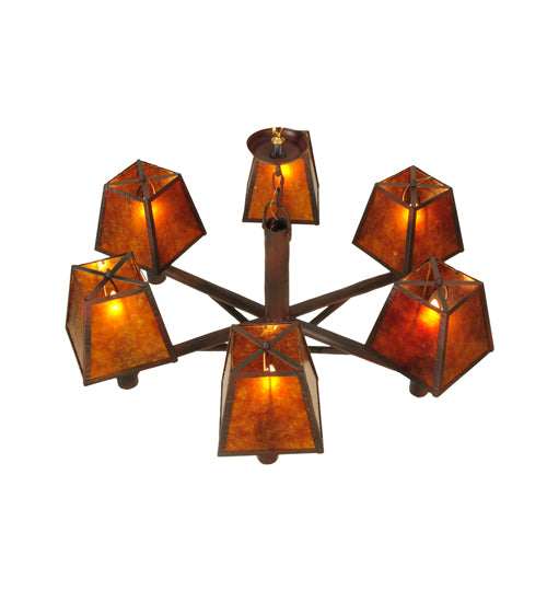 40"W Rocky Mountain 6 Lt Chandelier