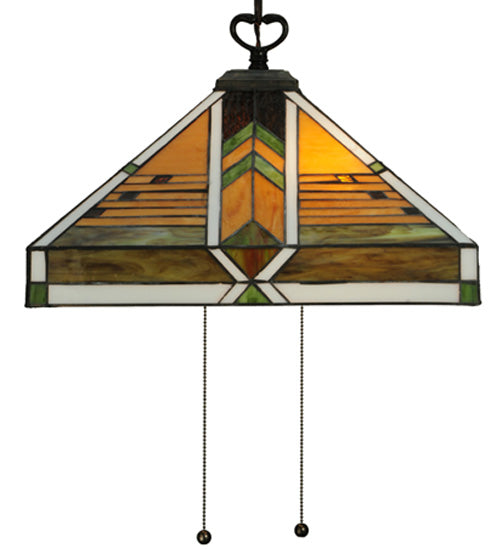 17"Sq Abilene Pendant