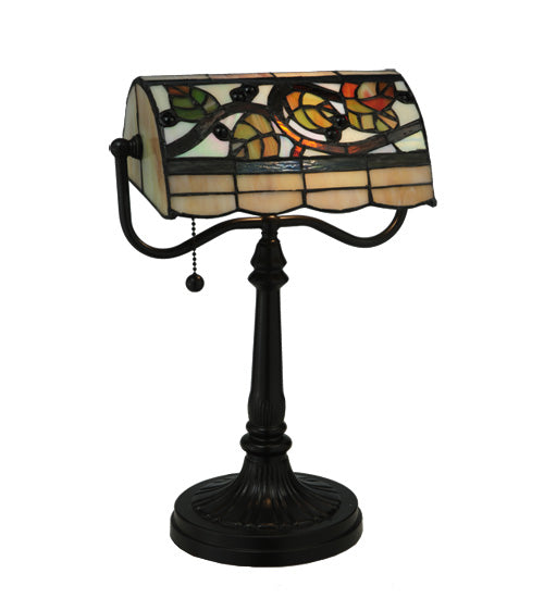 15"H Vineyard Banker'S Lamp