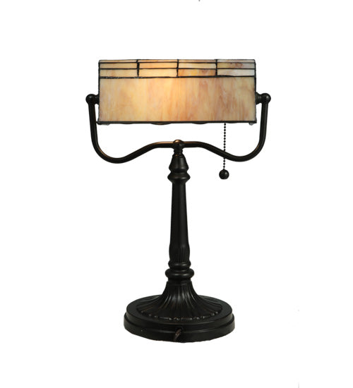 15"H Vineyard Banker'S Lamp