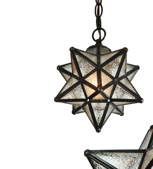 21" Wide Moravian Star 3 Light Cascading Pendant