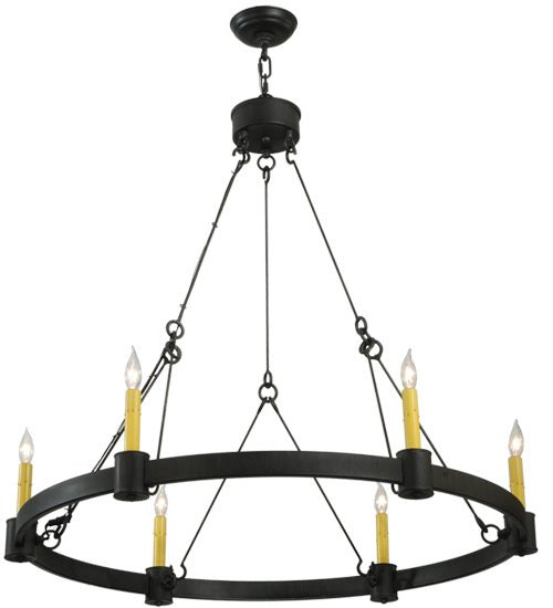 35.75"W Kenosha 6 Lt Chandelier