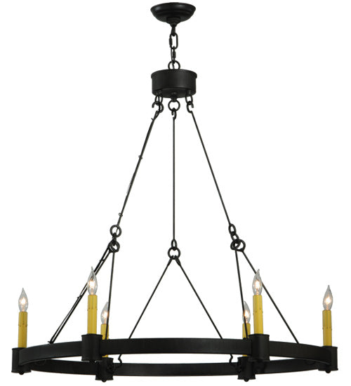 35.75"W Kenosha 6 Lt Chandelier