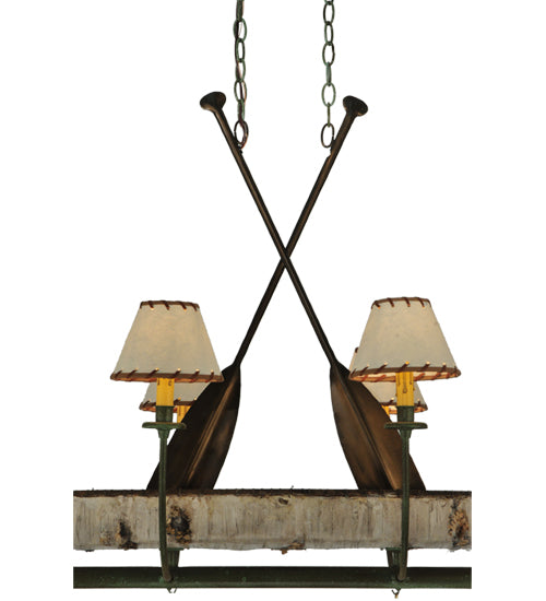 51.5"L Personalized Canoe 8 Lt Chandelier