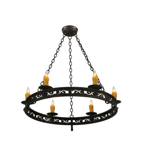 36" Wide Sagebrush 6 Light Chandelier