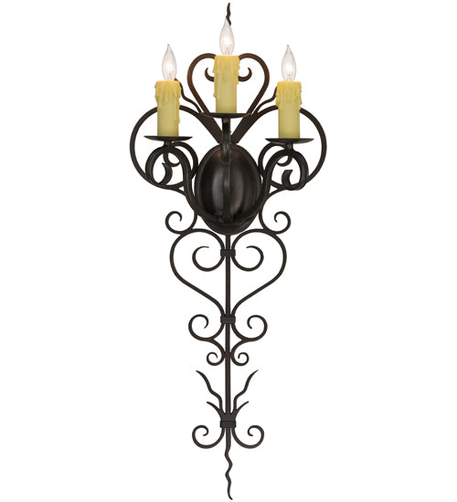 14" Wide Kenna 3 Light Wall Sconce