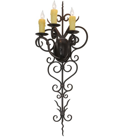 14" Wide Kenna 3 Light Wall Sconce