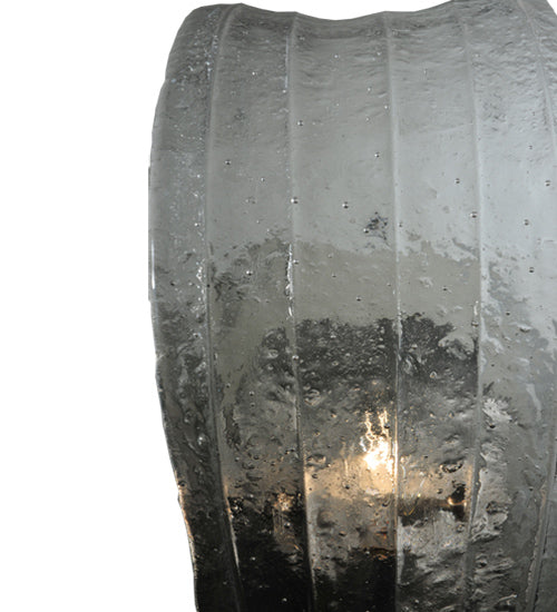 5.75" Wide Metro Fusion Crystal Clear Glass Wall Sconce