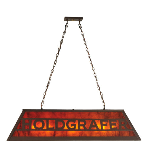 48"L Personalized Holdgrafer Oblong Pendant