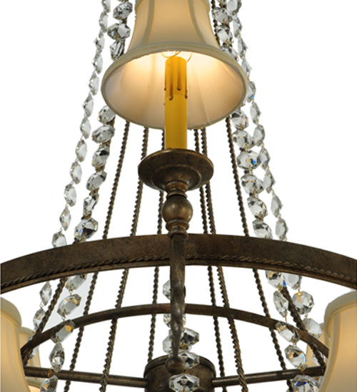 48" Wide Amaury 15 Light Two Tier Chandelier