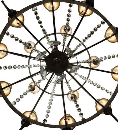 48" Wide Amaury 15 Light Two Tier Chandelier