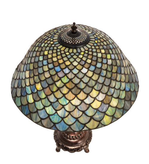 22" High Tiffany Fishscale Table Lamp