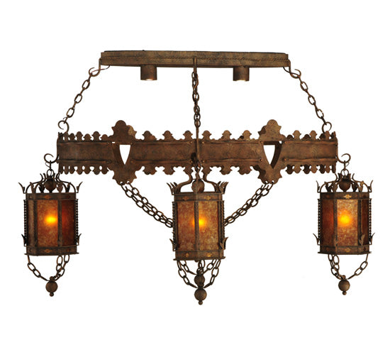 58"L Valhalla 4 Lt Oblong Chandelier