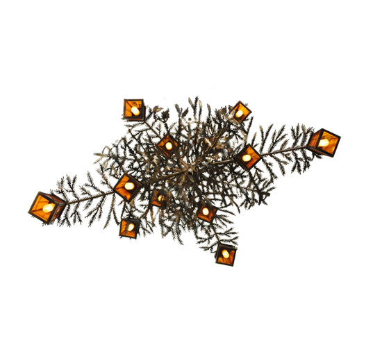 54" Wide Pine Branch Valley View 12 Light Chandelier