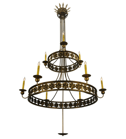 48" Wide Montgomery 2 Tier Chandelier