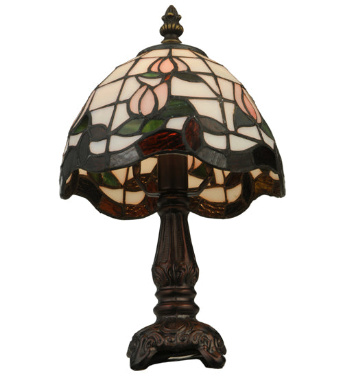 12" High Roseborder Mini Lamp