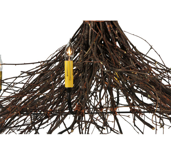 48" Wide Twigs 4 Lt Chandelier