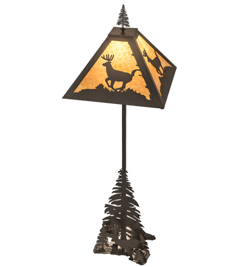 77" High Lone Deer Floor Lamp