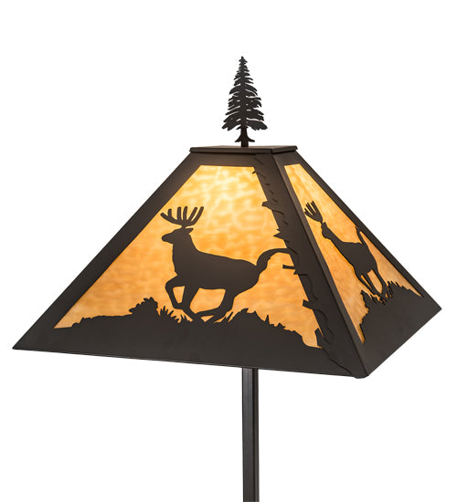 77" High Lone Deer Floor Lamp