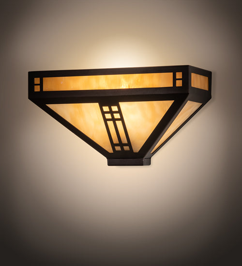 12" Wide Prairie Loft Wall Sconce